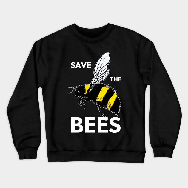 Save the Bees Crewneck Sweatshirt by Uwaki